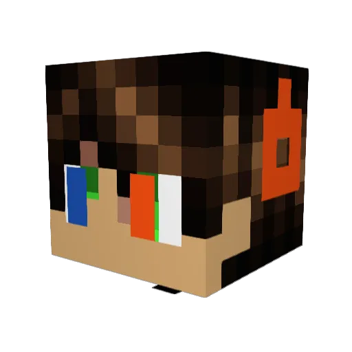 ArcticBlaze79 Minecraft avatar head, 3D render
