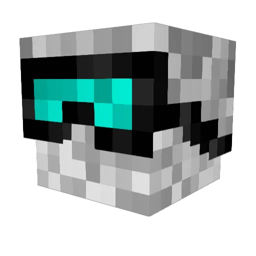 ArcticBlizzard Minecraft avatar head, 3D render