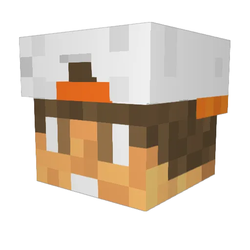 ArcticFrostZero Minecraft avatar head, 3D render