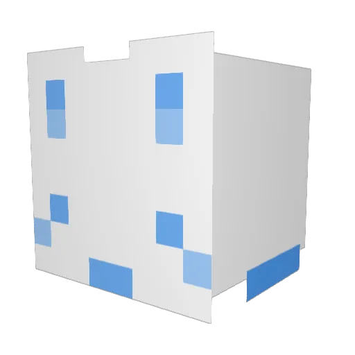 ArcticKai Minecraft avatar head, 3D render