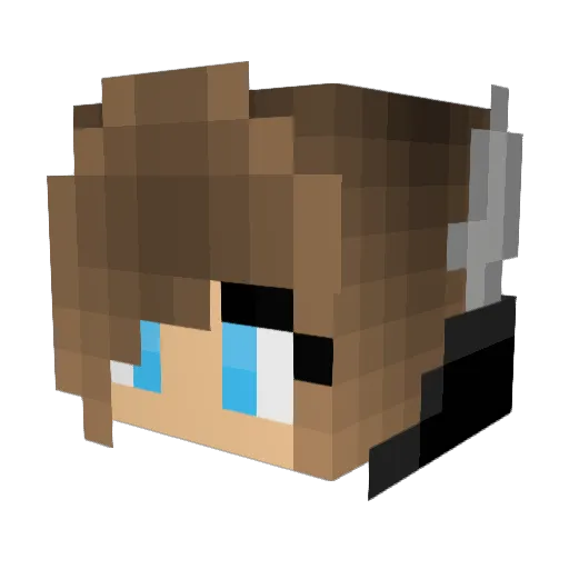 ArcticPrinceZz Minecraft avatar head, 3D render