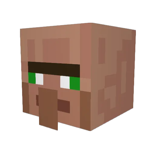 ArcticShy Minecraft avatar head, 3D render