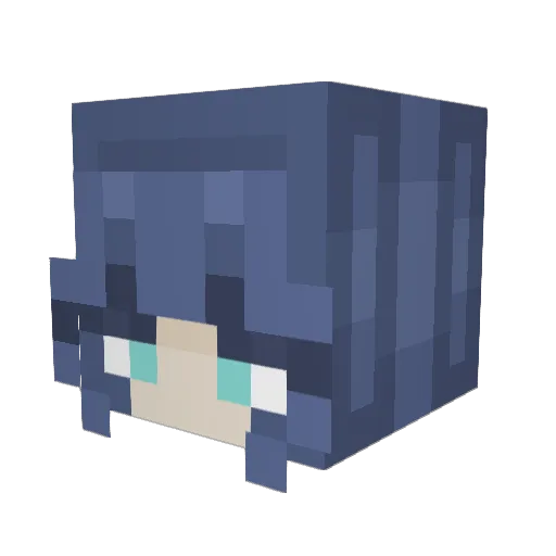 ArcticSkull Minecraft avatar head, 3D render