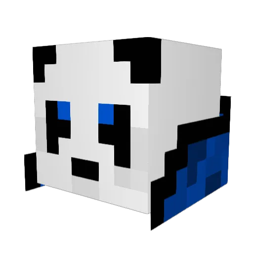 ArcticWolfe101 Minecraft avatar head, 3D render