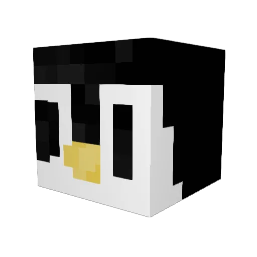 Arcticl007 Minecraft avatar head, 3D render