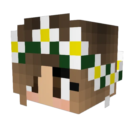Arcticwolf84 Minecraft avatar head, 3D render