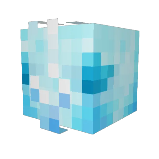 ArctiicAU Minecraft avatar head, 3D render