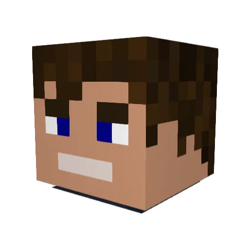 Arctiic_Melon Minecraft avatar head, 3D render