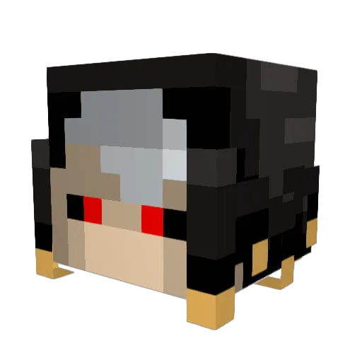 Arctily Minecraft avatar head, 3D render