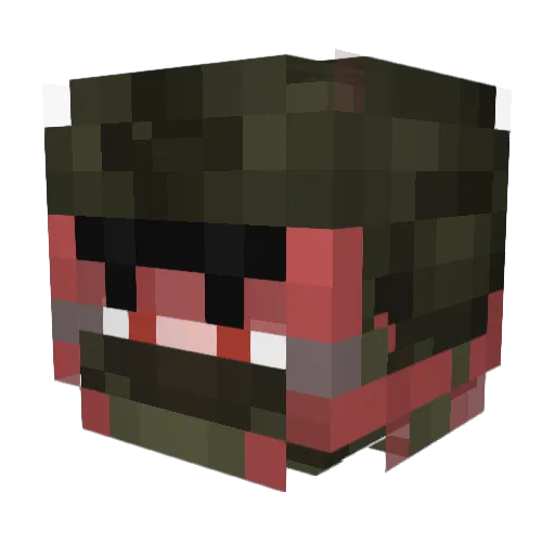 Arctim Minecraft avatar head, 3D render