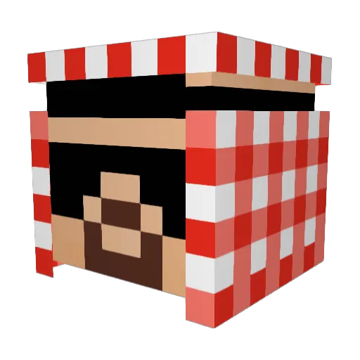 Arctlc_ Minecraft avatar head, 3D render
