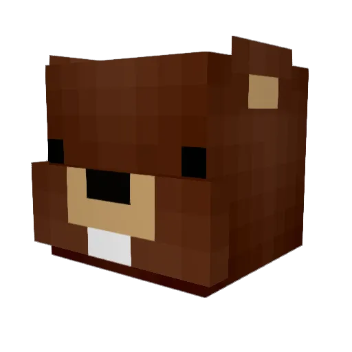Arctodus_75 Minecraft avatar head, 3D render