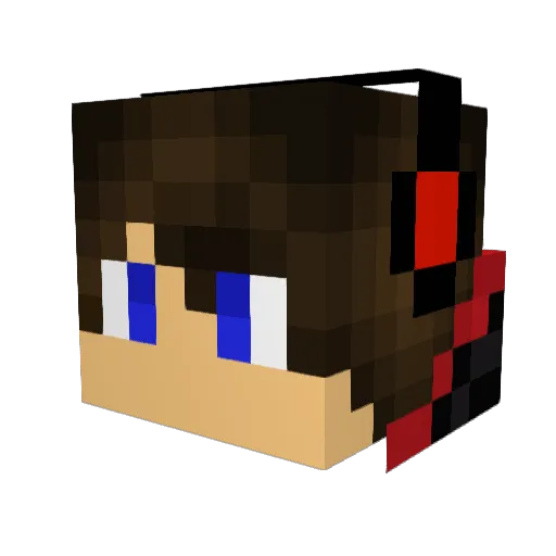 Arcturious Minecraft avatar head, 3D render