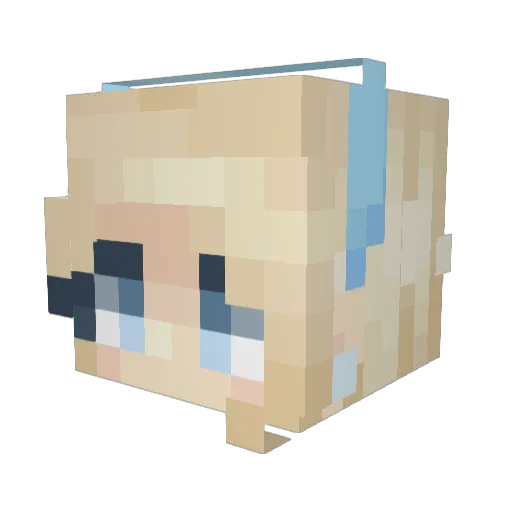 ArcturusMengskWu Minecraft avatar head, 3D render