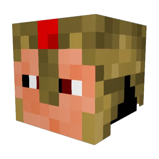 Arcturus_96 Minecraft avatar head, 3D render
