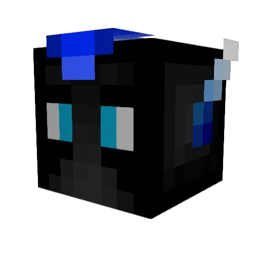 Arcuan Minecraft avatar head, 3D render
