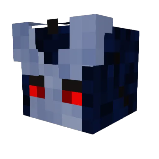 Arculous Minecraft avatar head, 3D render