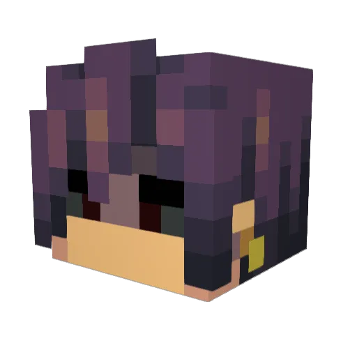 Arcweed Minecraft avatar head, 3D render