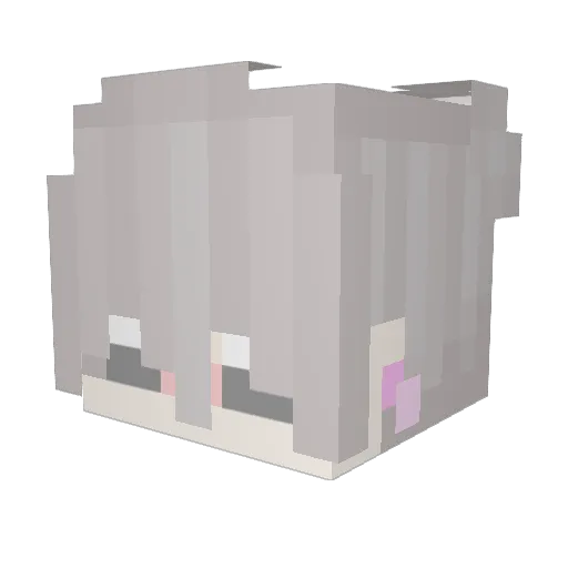 ArcyFleur Minecraft avatar head, 3D render