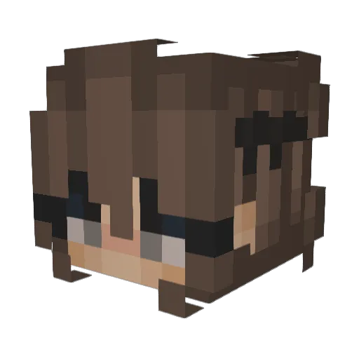 Arcy_ Minecraft avatar head, 3D render