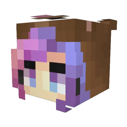 Arcynova Minecraft avatar head, 3D render