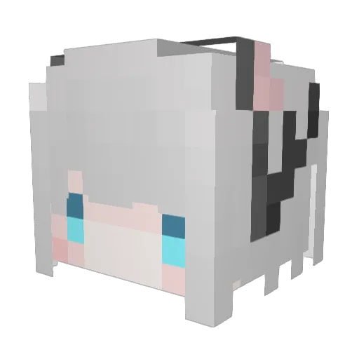 Ard_ldvT Minecraft avatar head, 3D render