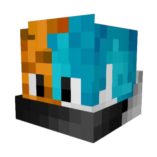 Arda00 Minecraft avatar head, 3D render