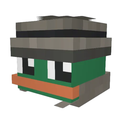 Arda1n Minecraft avatar head, 3D render