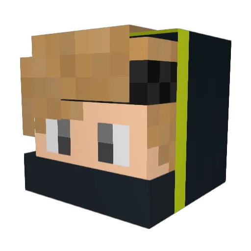 ArdaEmlikTC Minecraft avatar head, 3D render