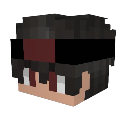 ArdaReal96 Minecraft avatar head, 3D render