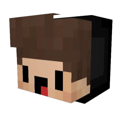 ArdaU Minecraft avatar head, 3D render