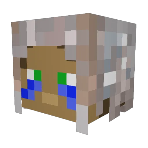 Ardangou Minecraft avatar head, 3D render