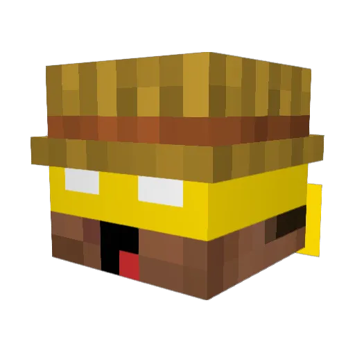 Ardanino71 Minecraft avatar head, 3D render