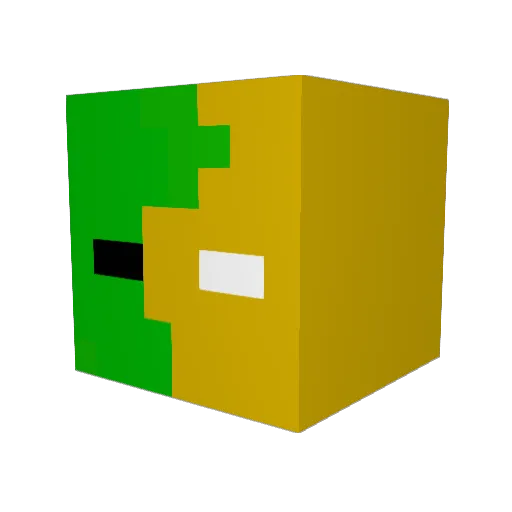 Ardape15 Minecraft avatar head, 3D render