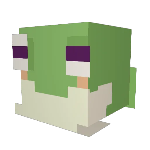 Ardele_ Minecraft avatar head, 3D render