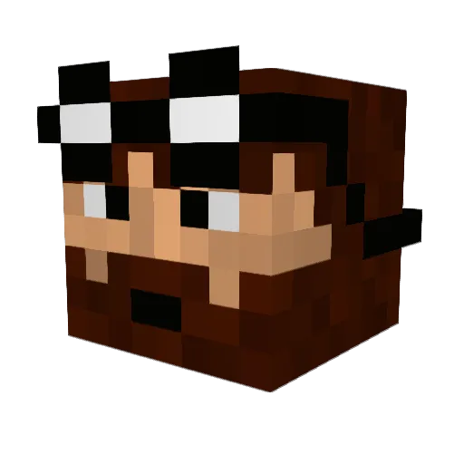 Arden999 Minecraft avatar head, 3D render