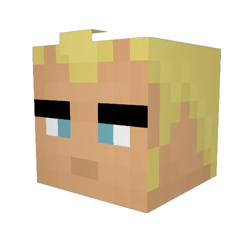 ArdenBring Minecraft avatar head, 3D render