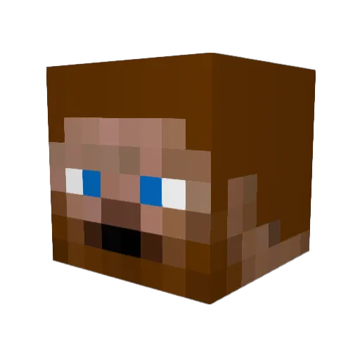 Ardenal Minecraft avatar head, 3D render