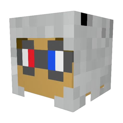 Ardendrus Minecraft avatar head, 3D render