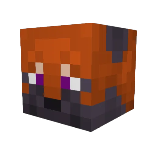 ArdentAranei Minecraft avatar head, 3D render