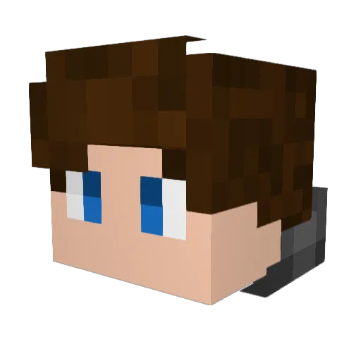 ArdentJay Minecraft avatar head, 3D render