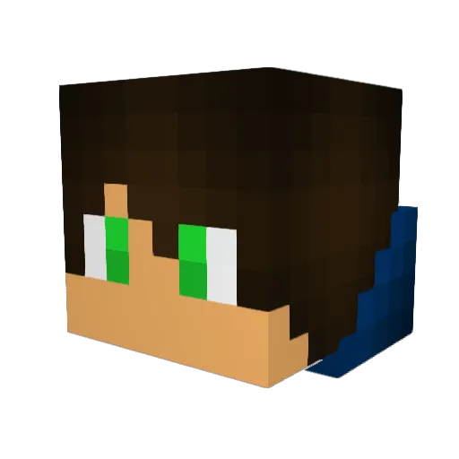 Ardfps Minecraft avatar head, 3D render