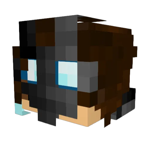 Ardhez Minecraft avatar head, 3D render