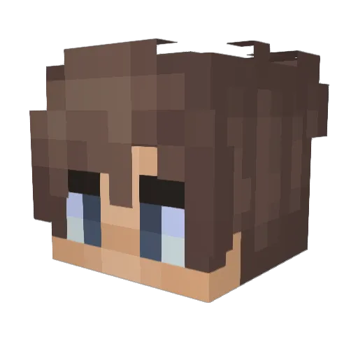 Ardhii Minecraft avatar head, 3D render