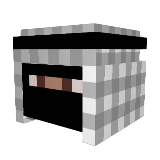Ardoking Minecraft avatar head, 3D render