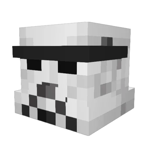 Ardomoney Minecraft avatar head, 3D render