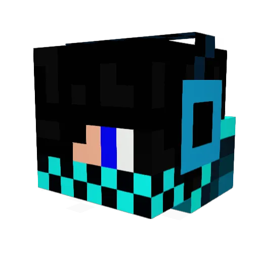 Ardu06 Minecraft avatar head, 3D render