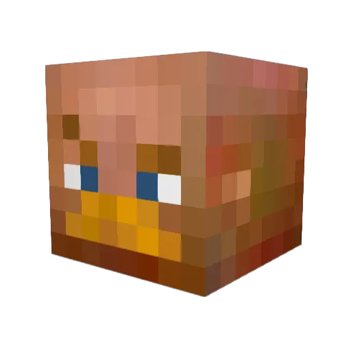 Ardwuulf Minecraft avatar head, 3D render
