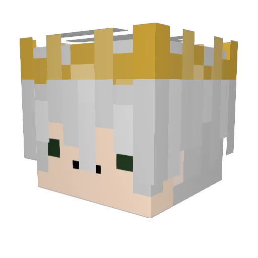 Ardyr Minecraft avatar head, 3D render