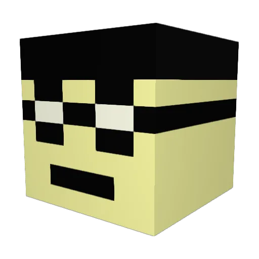Are789 Minecraft avatar head, 3D render